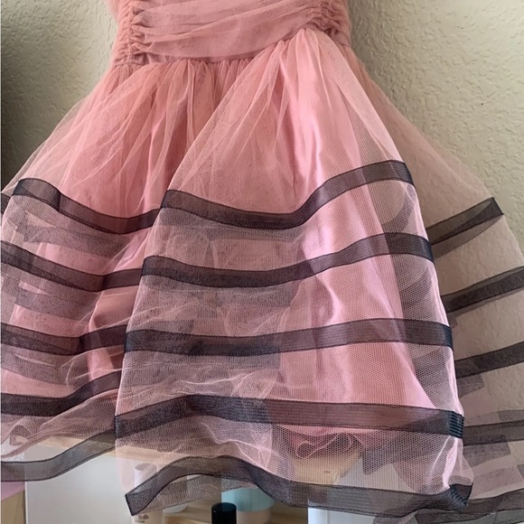 Betsey Johnson Pink Tulle Dress with Black Accents - Picture 3 of 9